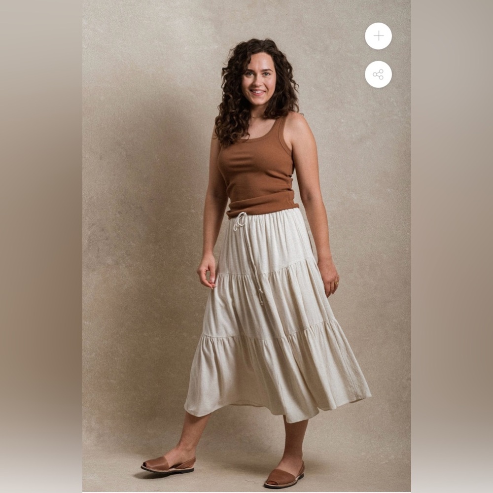 Neuflora skirt - Cream - Picture 4 of 10